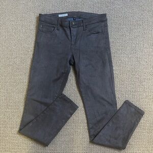 KUT MIA Toothpick Skinnt Women's Ultra Suede Jeans in Dark Taupe